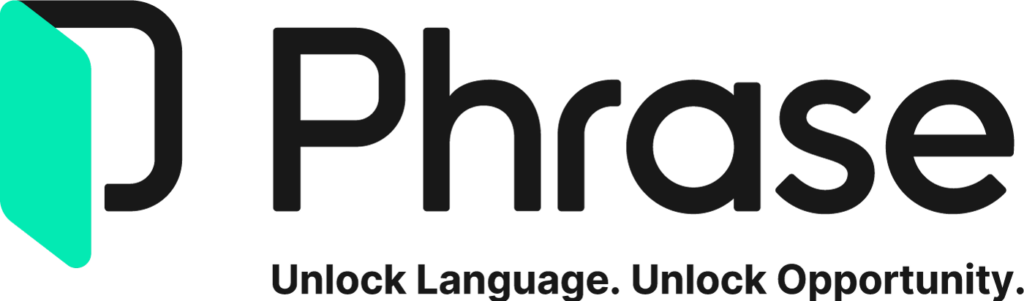 phrase logo with tagline